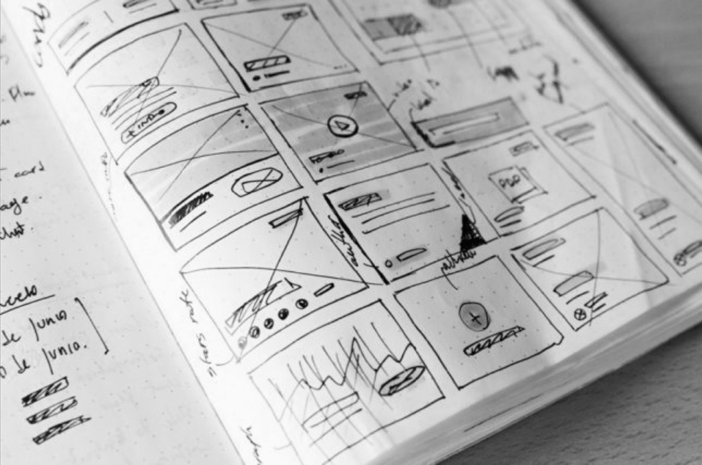 Sketch of website mocks